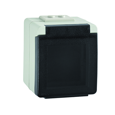 Caja de la Serie Estanca 48 con Tapa para Serie QUADRO 45