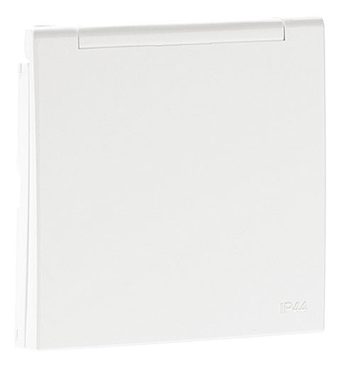 Cover Plate for French Socket with Safety and Hinged Lid (IP44)