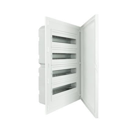 Complete Low Depth Flush Mounting Distribution Panelboard - 80 MODULES (4x20)