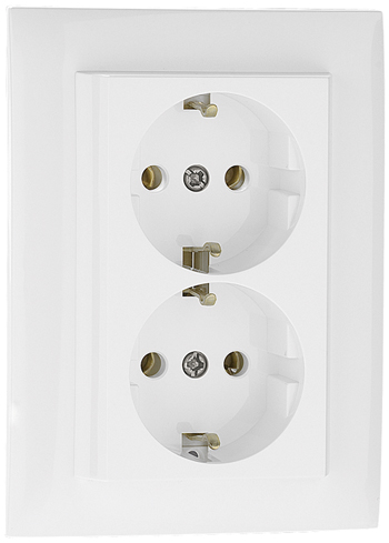 Monoblock Double Earth Socket (Schuko Type)