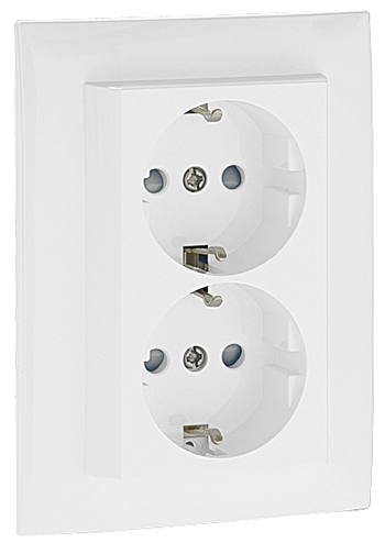 Monoblock Double Safety Earth Socket (Schuko Type)