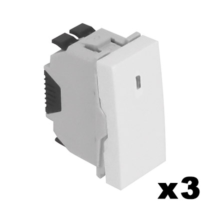 Tres Conmutadores Luminosos